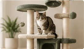 Cat scratchers and furniture